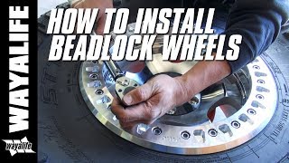 HOW TO INSTALL Beadlock Wheels  KMC XD231 RG amp Cooper STT Pro Tires [upl. by Reggi]