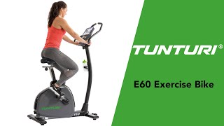 Tunturi Performance E60 Hometrainer  Fitness Bike  Ergometer EN [upl. by Lajes]