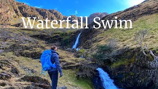 Waterfall Swim Adventure in the Lake District  Wild Swimming  Cold Water [upl. by Adniled]