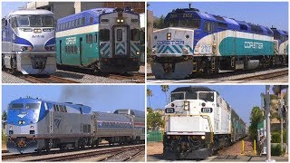 4K  Trains in Oceanside CA [upl. by Drofnats]