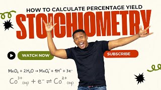 Chemistry  Stoichiometry  How to calculate percentage yield [upl. by Thier]