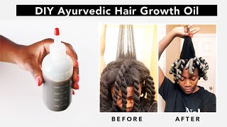 DIY  Ayurvedic Hair Oil for EXTREME Natural Hair Growth [upl. by Nnaid]