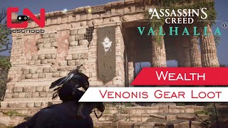 AC Valhalla How to Get Venonis Gear Chest [upl. by Arhsub308]