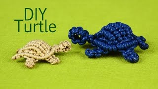 How to Macramé Turtle Tortoise Tortue Tortuga Tartaruga [upl. by Anitsyrhc]