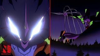 Neon Genesis Evangelion  MultiAudio Clip Unit 01 Awakens  Netflix Anime [upl. by Ecirtemed]