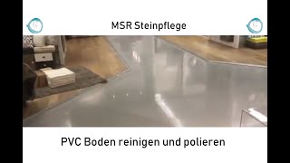 PVC Boden reinigen und polieren [upl. by Itnuahsa961]