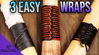 Leather Wrapping  3 Easy Techniques [upl. by Aiuqes]