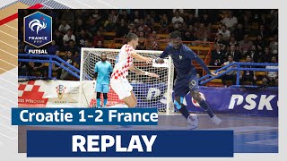 Futsal  CroatieFrance 12 en replay [upl. by Bax]