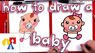 How To Draw Cartoon Baby Olivia [upl. by Lyndsie]