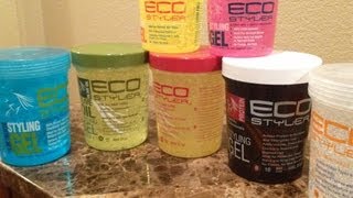 Natural Hair The Complete EcoStyler Gel Review All Colors [upl. by Vasti]