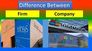 Difference Between Firm and Company [upl. by Kathie]