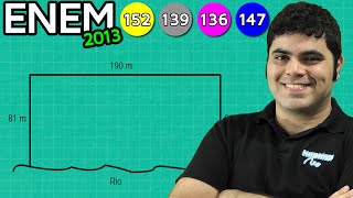 ENEM 2013 Matemática 12  Perímetro Adição e Divisão [upl. by Germain]