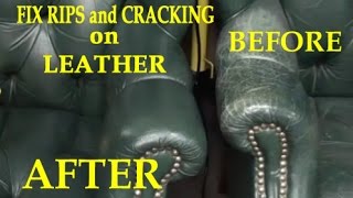 Fix Rips and Cracking on a Leather Chair [upl. by Nivri]