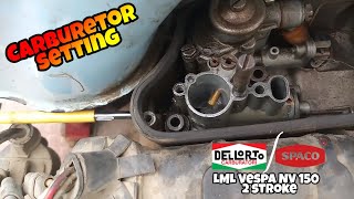 How to adjust the carburetor on a Vespa [upl. by Assyl]