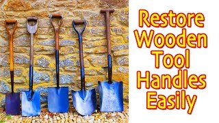 Restoring Wooden Tool Handles How To [upl. by Mellisa]