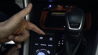 Toyota RAV4 20192025 How To Disengage Turn Off  Engage Turn ON Electric Parking Brake [upl. by Rebmit]