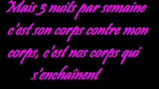 3 nuits par semaine paroles [upl. by Lily]