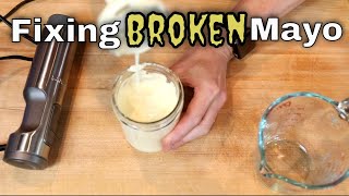 Fixing quotBrokenquot Homemade Mayonnaise [upl. by Eylsel]