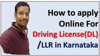 How to apply Online For Driving LicenseDL  LLR in Karnataka in KannadaSteps And Procedure [upl. by Assenov]