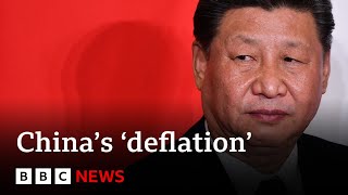 China’s economy in period of ‘deflation’  BBC News [upl. by Judie]