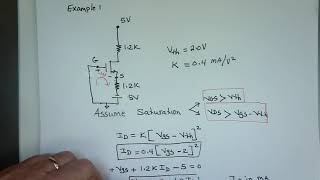 How to solve a MOSFET circuit [upl. by Uwton462]