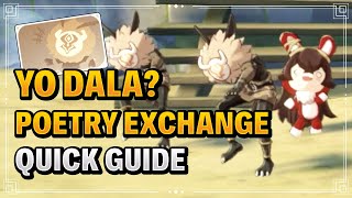 Genshin Impact Yo Dala Poetry Exchange Olah Series 1 Quick Guide [upl. by Gussy471]