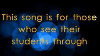 LYRICS You Have Made A Difference  A Teacher appreciation song [upl. by Akitnahs293]