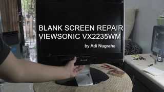 Viewsonic LCD wont start Repair Blank Screen Fix Solved vx2235wm [upl. by Aij]