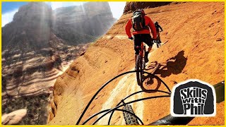 We Rode The Deadliest Mountain Bike Trail  Sedona Whiteline Trail [upl. by Harihs]