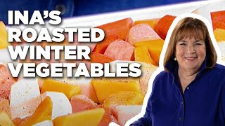 How to Make Inas Roasted Winter Vegetables  Barefoot Contessa  Food Network [upl. by Goldshlag374]