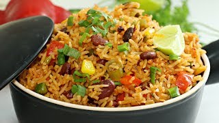 Mexican Rice Recipe  Easy One Pot Meal  How To Make Mexican Rice  Kanaks Kitchen [upl. by Sucramad]