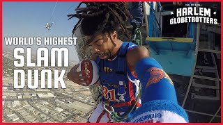 Worlds Highest Slam Dunk  Harlem Globetrotters [upl. by Madea]