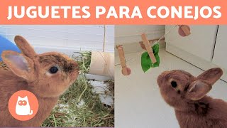 3 JUGUETES CASEROS para CONEJOS 🐰 Con Materiales Reciclados [upl. by Yma882]