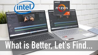 Intel Core i7 Laptop vs AMD Ryzen 7 Laptops Real World Test [upl. by Rabma]