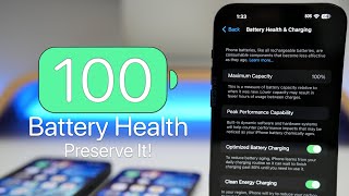 100 Percent Battery Health  How To Preserve It [upl. by Llerret]