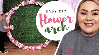 Easy DIY Floral Arch Backdrop [upl. by Jillana]