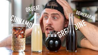 4 EASY to Make Cocktail Syrups  grenadine amp orgeat [upl. by Oicangi91]