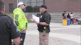 Preacher THREATENED wFELONY CHARGES While Preaching at UCDenver Public Campus  Kerrigan Skelly [upl. by Raimes]