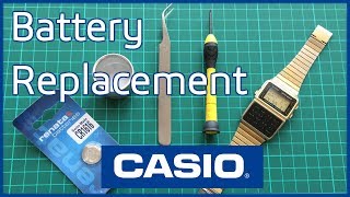 Casio Digital Calculator Databank Watch Battery Replacement DBC610 DBC611 [upl. by Lundeen]