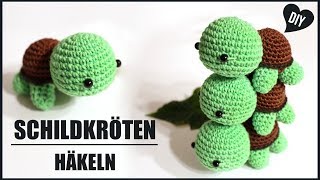 Schildkröte häkeln  Tiere Häkelanleitung  Amigurumi DIY by Pfirsichteufel [upl. by Nevart]