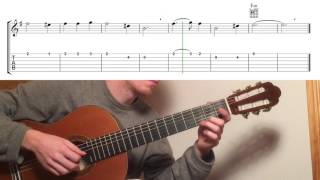 Hoist the Colours  Guitar tutorial  Classical Fingerstyle [upl. by Harvison]