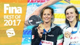 Federica Pellegrini beats Katie Ledecky  Best of FINA 2017 [upl. by Ardnaid]