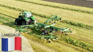 KRONE Andaineurs quatre rotors – Swadro 1370 2019 [upl. by Nashbar]