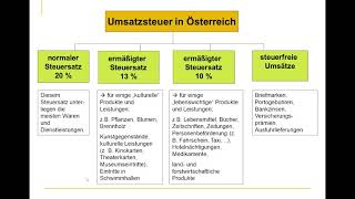 Die Umsatzsteuer in Österreich [upl. by Kera]