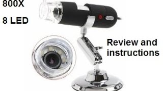 The USB Digital Microscope In Depth Review Instructions And Unboxing [upl. by Tichonn]