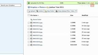 Just Show Me How to upload photos to Dropbox [upl. by Eikcim]