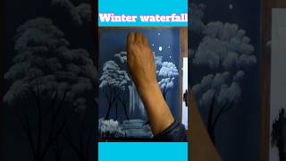 HOW TO PAINT WINTER WATERFALLS EASY GUIDE [upl. by Androw480]