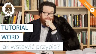 Wstawianie przypisów Tutorial Word [upl. by Kantor]