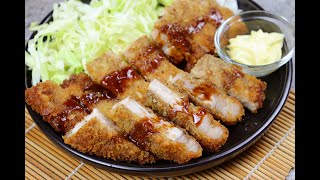 Tonkatsu Deep Fried Pork Cutlet [upl. by Ahtibbat664]