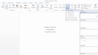 Adding an APA running head and page numbers in Word [upl. by Wescott]